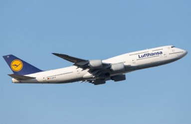avión boeing 747 de Lufthansa