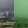 “¿El apocalipsis?”, Por qué se pintó de verde el cielo de Dubái tras las fuertes tormentas