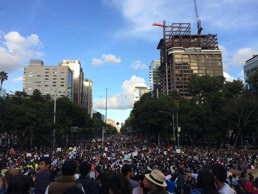 Conoce los puntos de partida de las marchas de este 20 de noviembre por caso Ayotzinapa. Foto: Excélsior