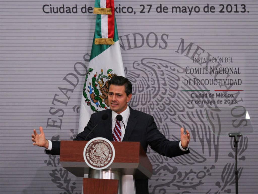 Enrique Peña Nieto durante la instalación del Comité Nacional de Productividad. Foto: Cuartoscuro.