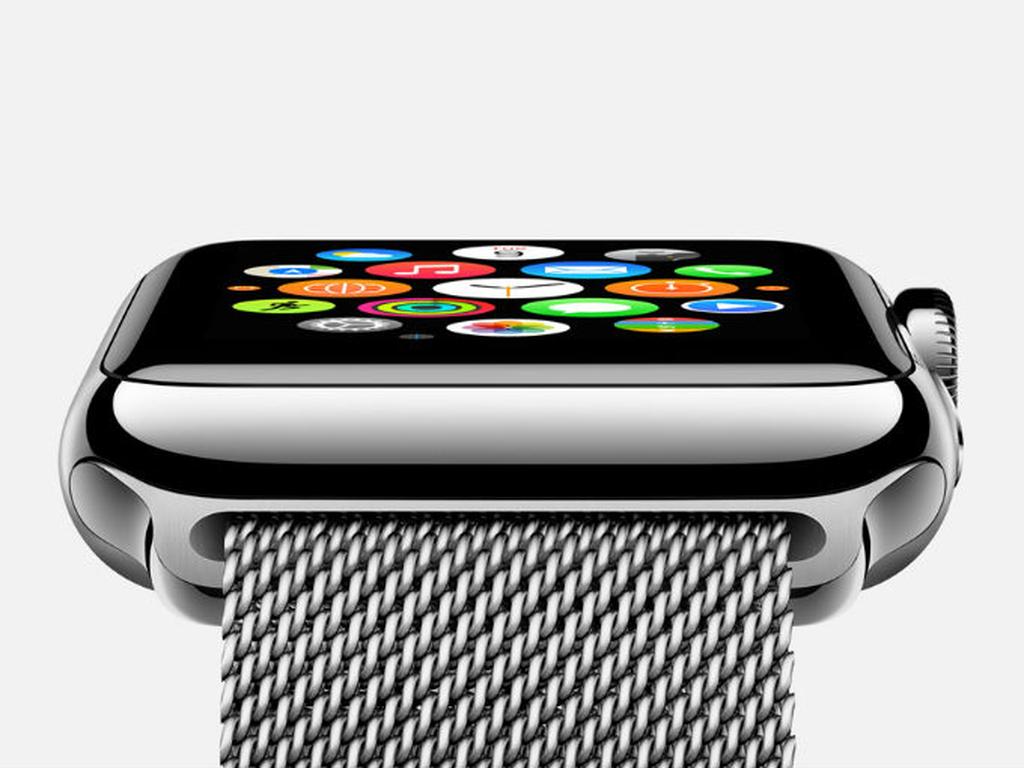 Apple presentó en su evento de hoy una línea de relojes bajo el nombre Apple Watch. Foto: Apple