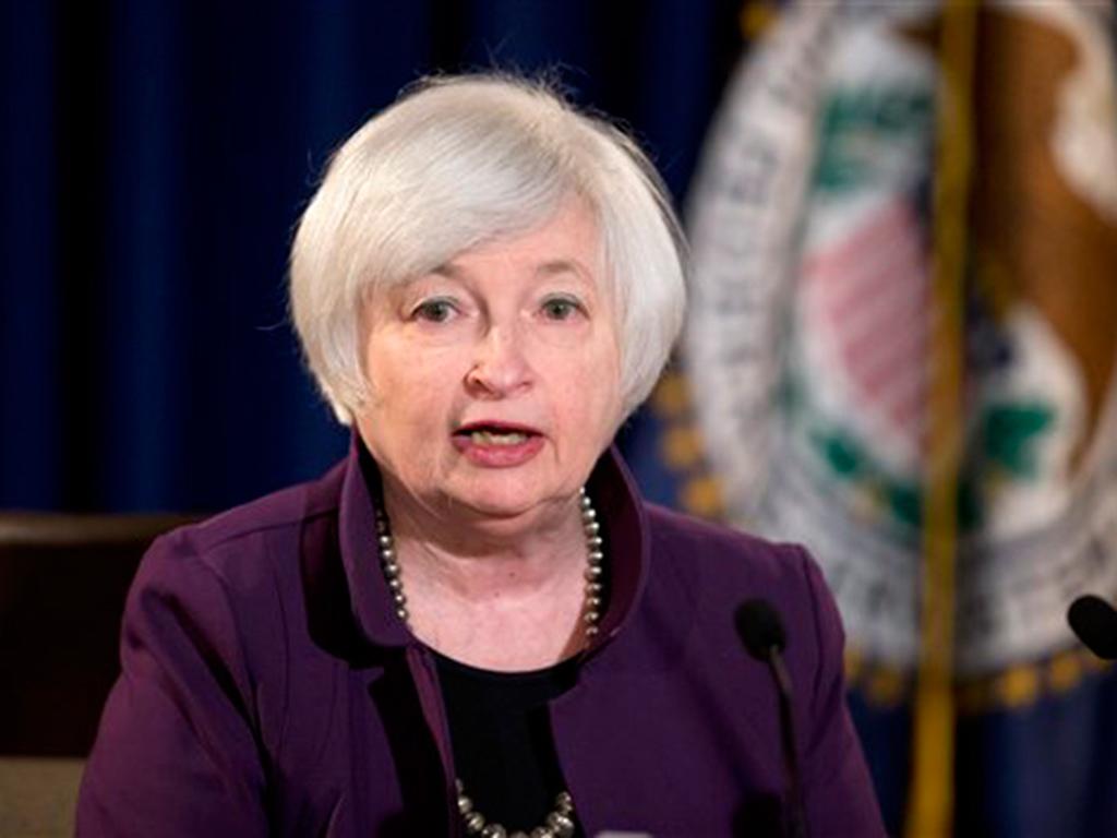 Janet Yellen, presidenta de la Reserva Federal. Foto: AP