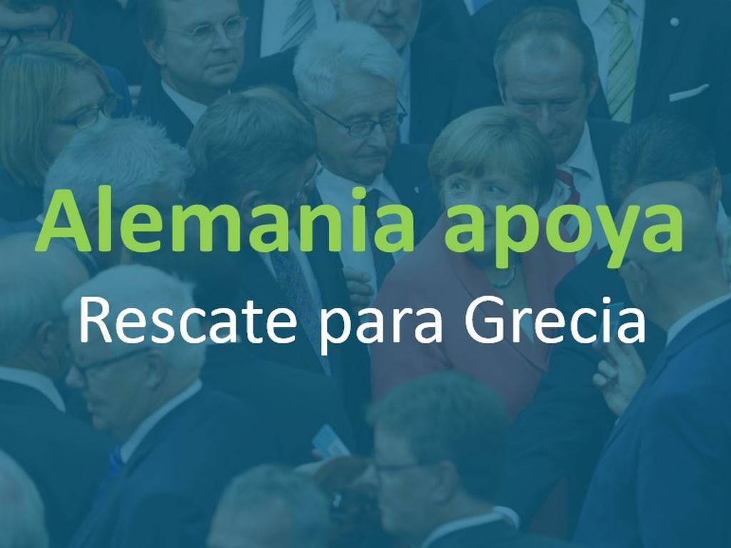 Los legisladores alemanes votaron este viernes a favor de que Berlín inicie negociaciones sobre un tercer programa de rescate para Grecia. Foto: Especial