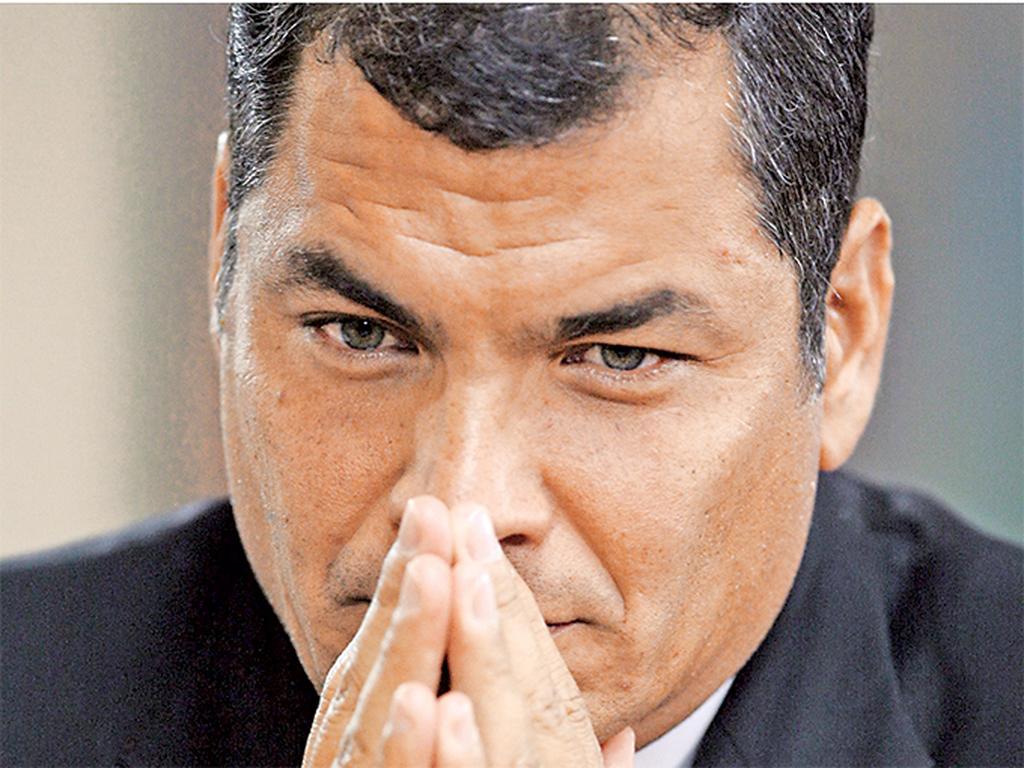 Rafael Correa, presidente de Ecuador, quiere reelegirse. Foto: AFP