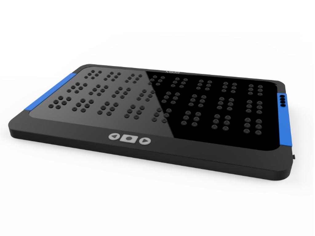 MyDot es un dispositivo que traduce cualquier texto digital al sistema Braille. Foto: MyDot