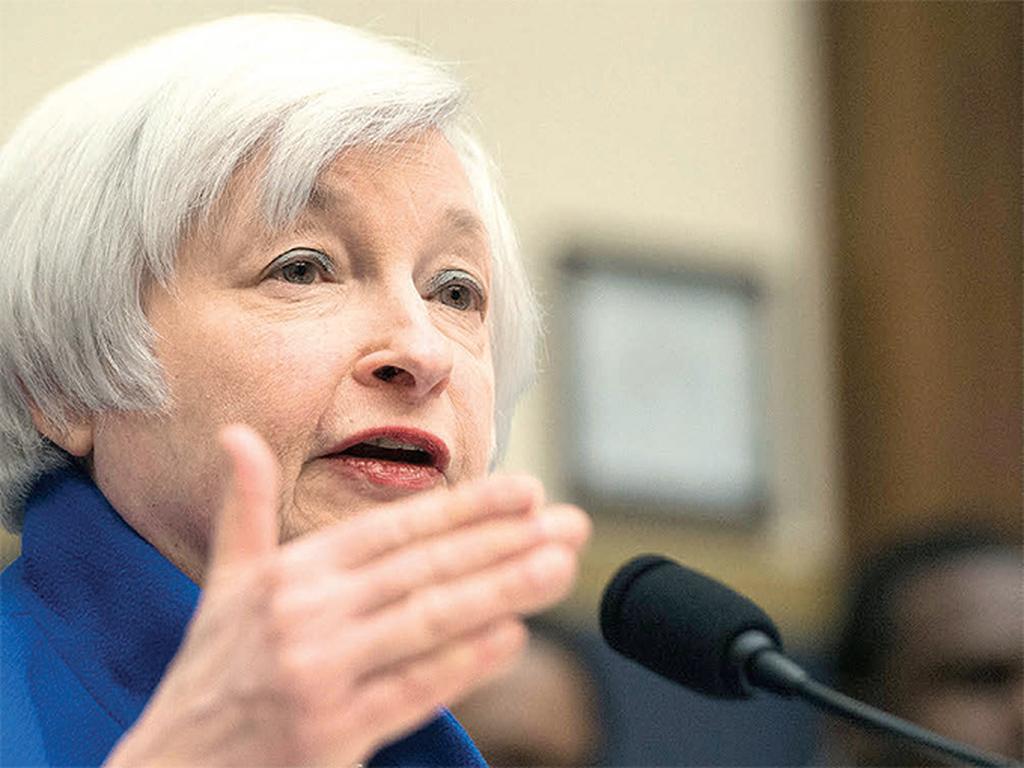 Janet Yellen, presidenta  de la Reserva Federal de Estados Unidos. Foto: AFP