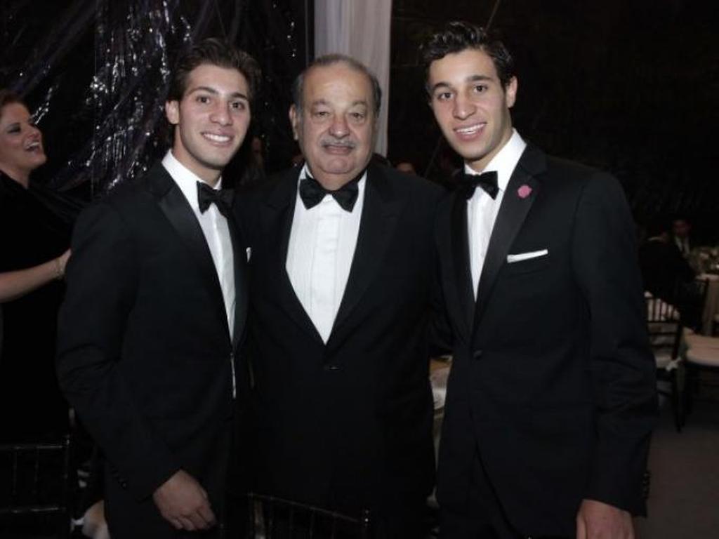 Daniel Hajj, Carlos Slim y Rodrigo Hajj. Foto: rsvponline.mx