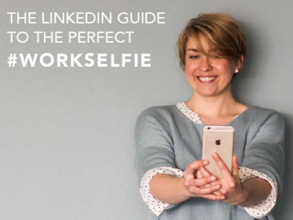 La guía Linkedin para la #WORKSELFIE perfecta. Foto: Linkedin.
