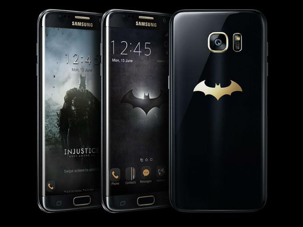 Samsung dio a conocer el Galaxy S7 edge Injustice Edition, un teléfono cargado con el contenido de cómics. Foto: Samsung.