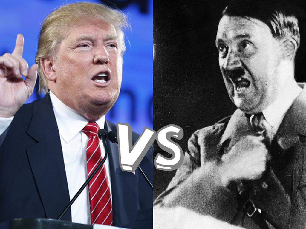 El discurso de Trump es reminiscente a los ideales del partido nacionalsocialista que impulsó Hitler. Imagen: Especial