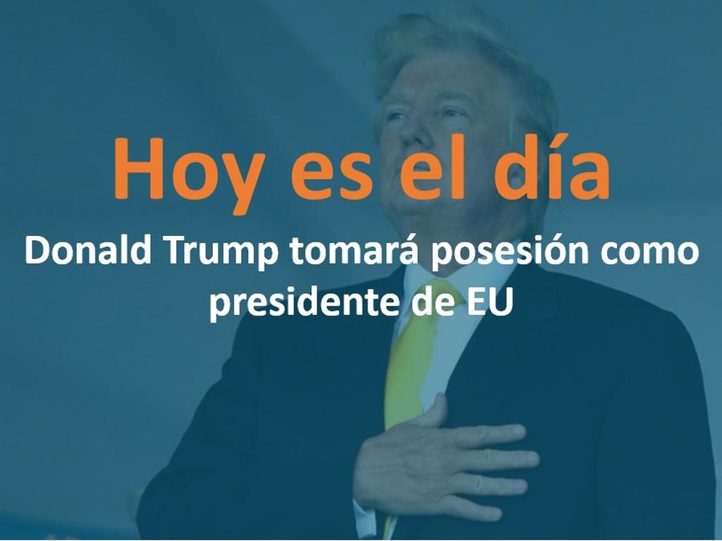 Donald Trump tomará posesión a las 11:00 a.m. hora de la Ciudad de México. Foto: Archivo