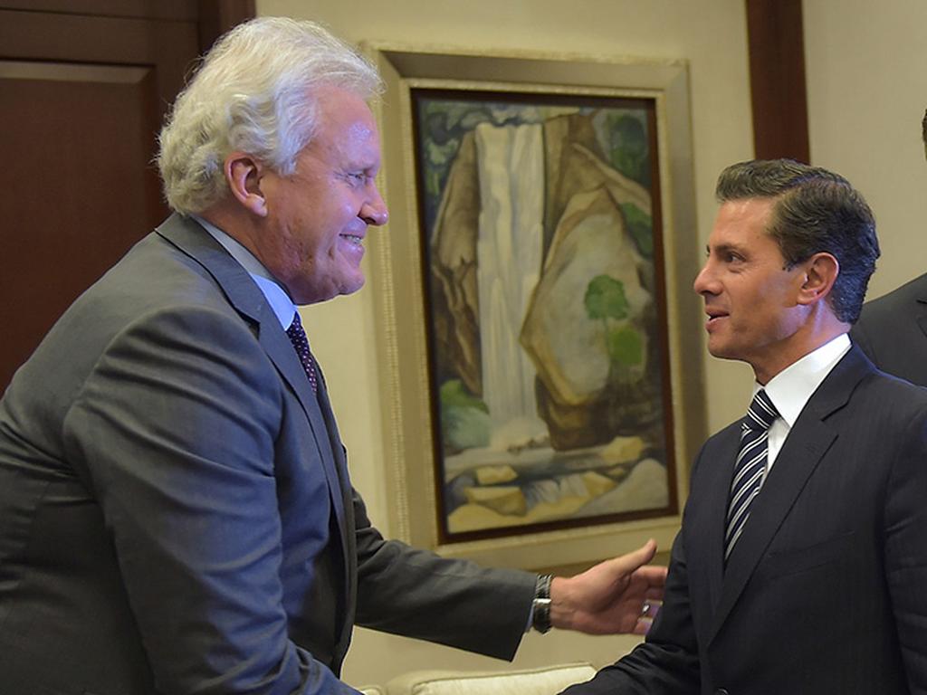 El presidente Enrique Peña Nieto se reunió con el Presidente de General Electric, quien expresó su interés por duplicar las compras a proveedores nacionales en 2018. Foto: Cuartoscuro