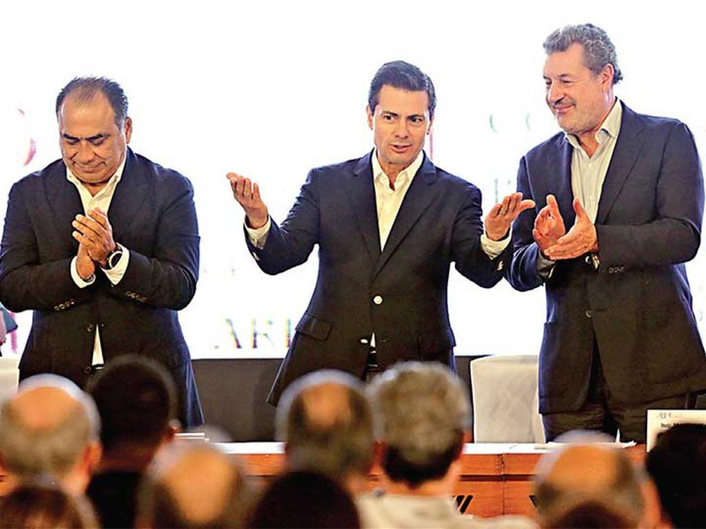 El presidente Enrique Peña Nieto inauguró el encuentro y promulgó la Ley para las Instituciones de Tecnología Financiera. Foto: Paola Hidalgo
