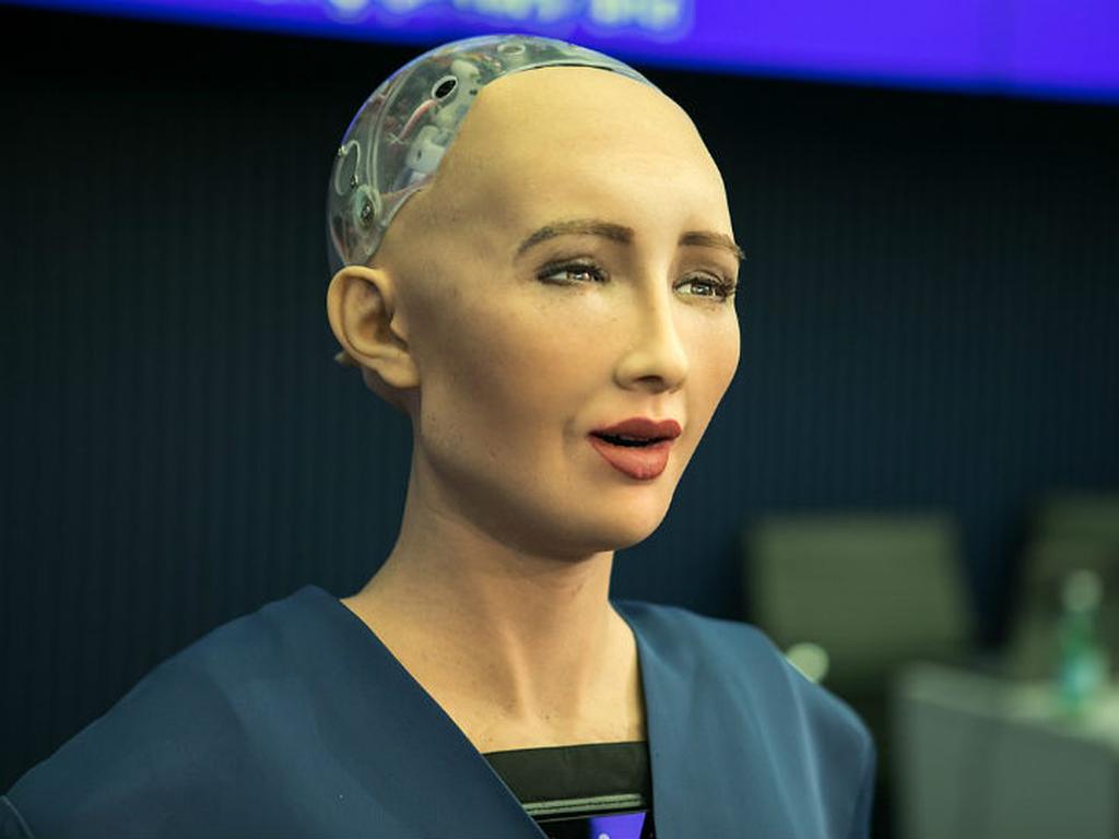 Un robot humanoide con inteligencia artificial que busca ayudar a las personas, así es como se describe a sí misma Sophia. Foto: Wikimedia Commons