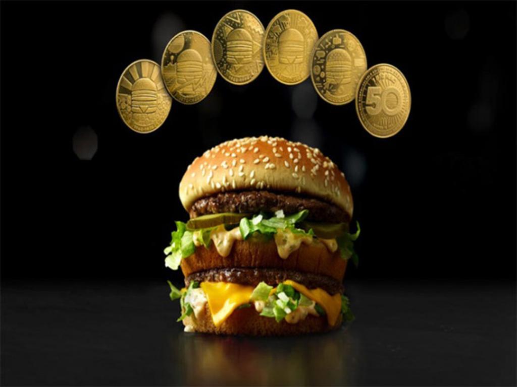 La cadena de restaurantes creo una moneda de colección llamada MacCoin, la cual se puede intercambiar por una hamburguesa o coleccionarlas. Foto: McDonald's