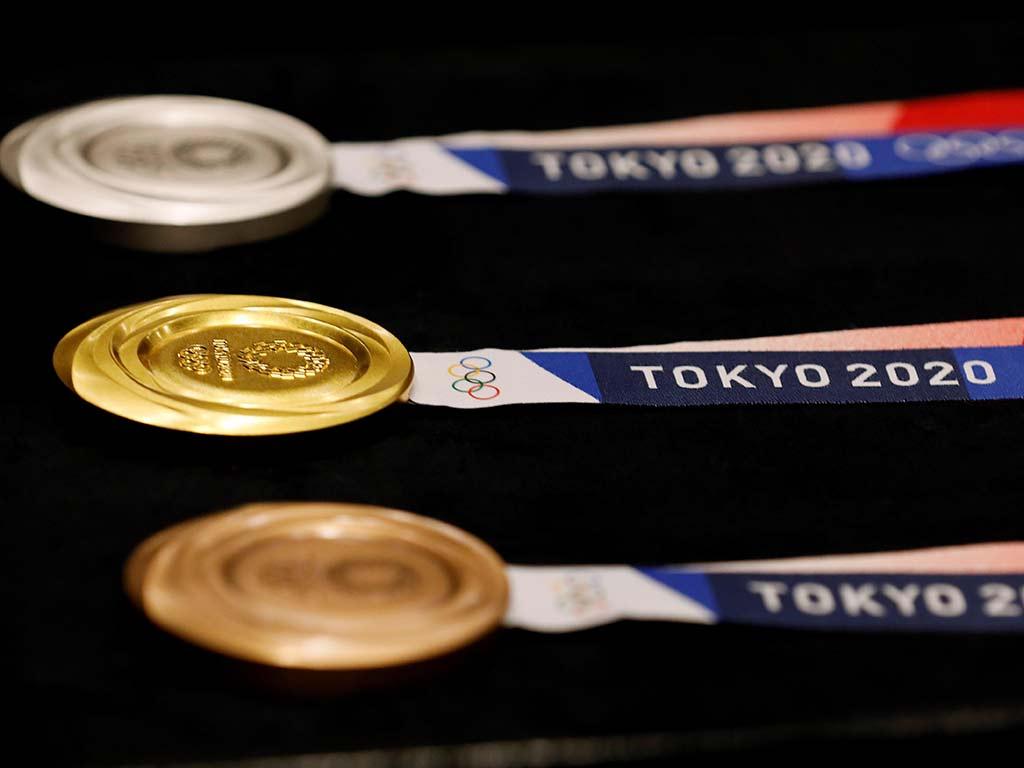 Así son las medallas para Tokio 2020. Foto: EFE