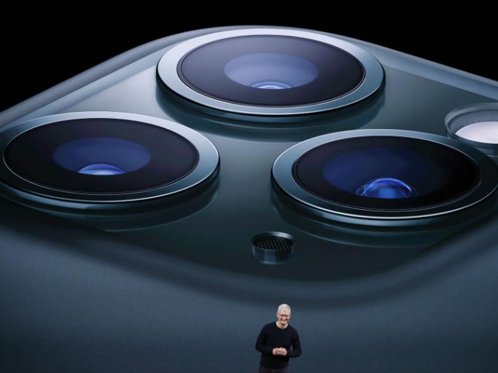 Tim Cook, CEO de Apple, destacó que este es el primer iPhone en recibir el nombre Pro. Foto: Reuters.