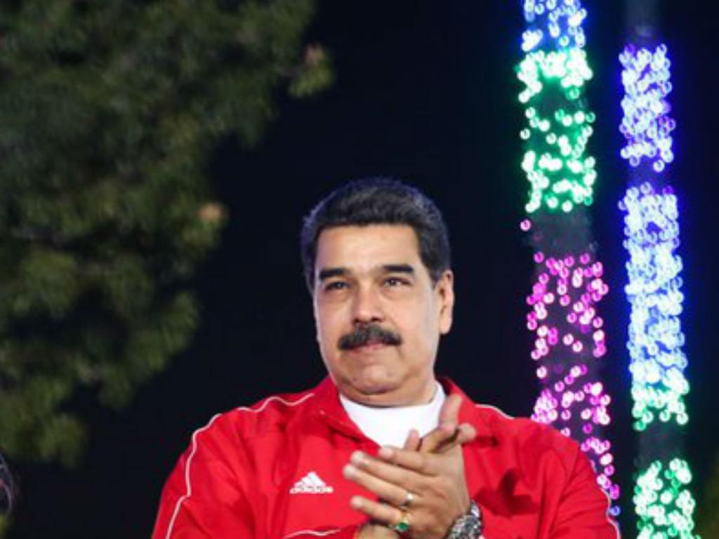 El gobierno de Nicolás Maduro no dudo en decorar las calles para esta Navidad. Foto: Twitter @NicolasMaduro