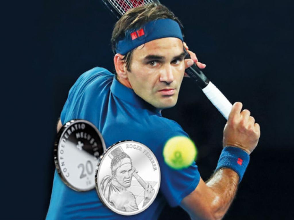 El tenista Roger Federer se convertirá en el primer suizo vivo en tener una moneda acuñada en su honor. Foto: *Swissmint
