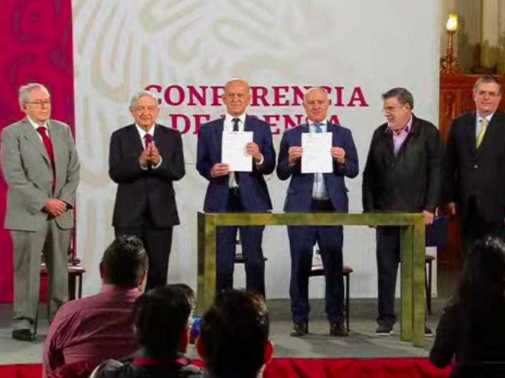 El presidente López Obrador celebró el acuerdo alcanzado con la ONU. Foto: *Video Conferencia Matutina 