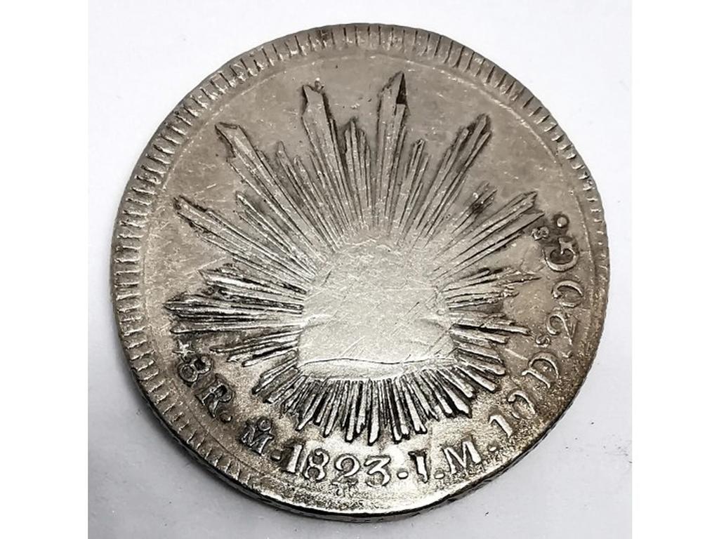 Se trata de la primera moneda que incluyó el escudo nacional, esto fue en 1823 y casi 200 años después se venden algunas a un precio de hasta 59 mil pesos. Foto: *MercadoLibre