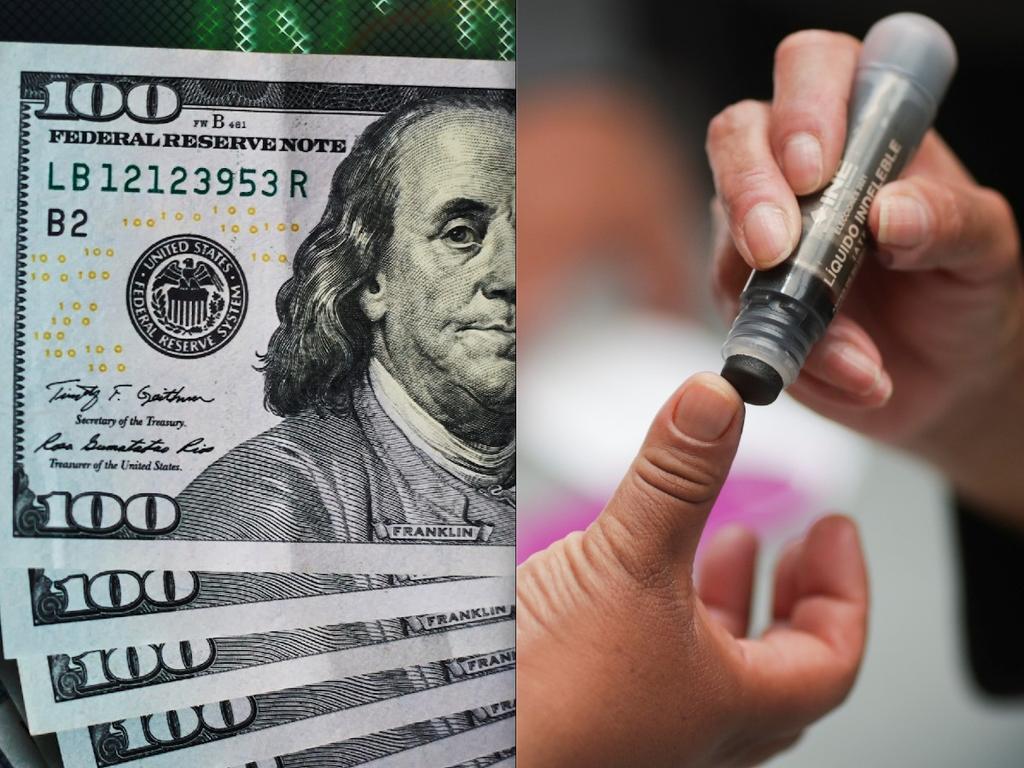 Este domingo el dólar cotiza en  19.9673 pesos, un nivel del 0.06 por ciento al alza, atento a los resultados de las elecciones. Fotos: iStock / Reuters 