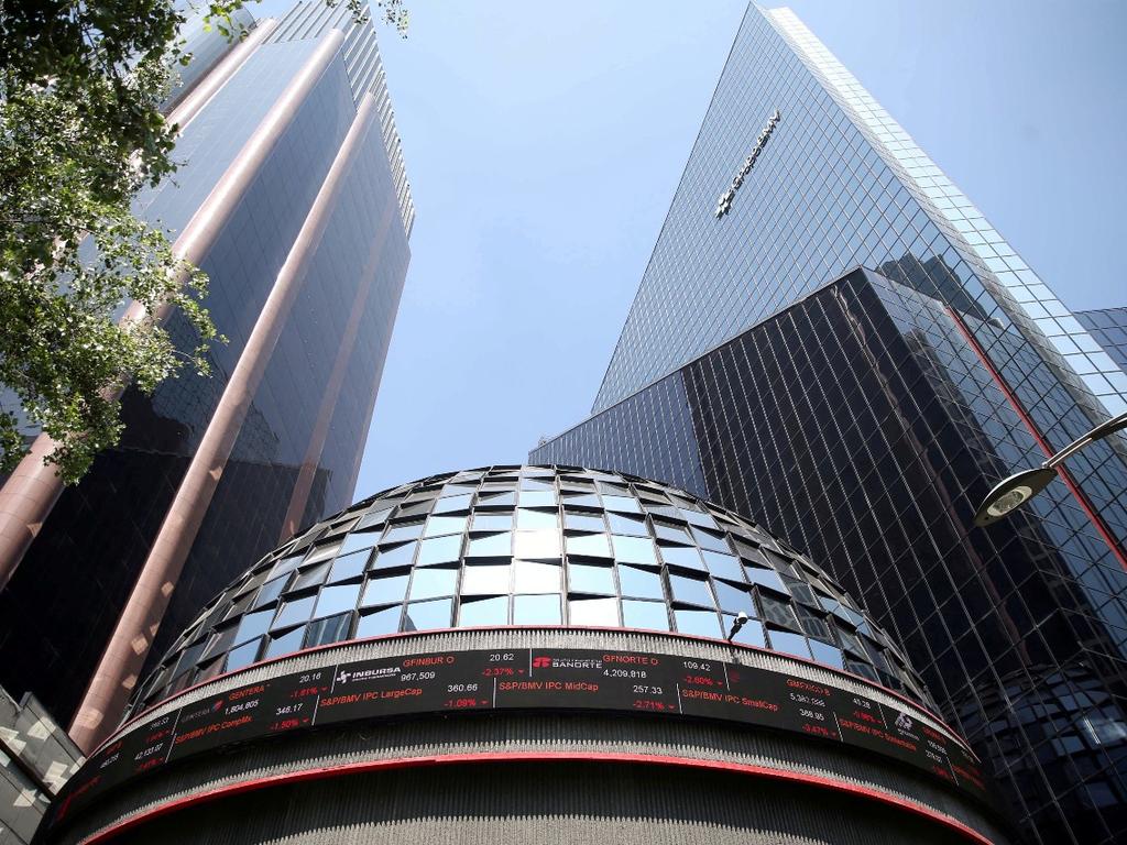 Edificio de la Bolsa Mexicana de Valores (BMV) el Paseo de la Reforma. 