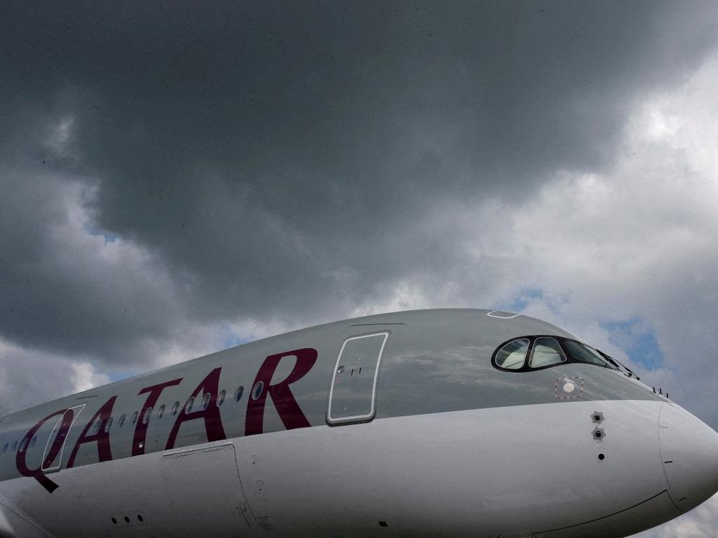 Avión de la aerolínea Qatar Airways. 