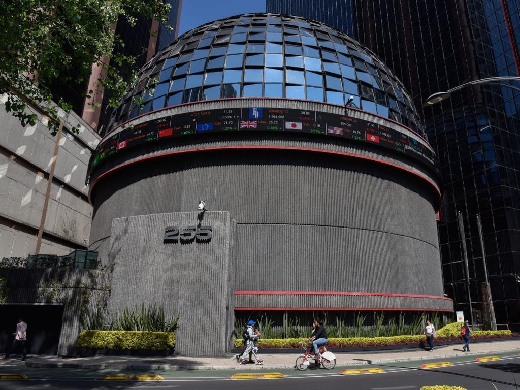 Edificio de la Bolsa Mexicana de Valores (BMV) el Paseo de la Reforma. 