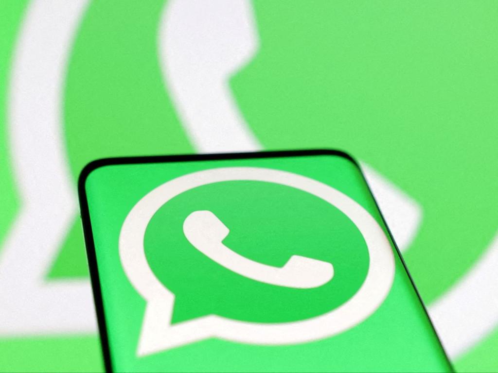 Pantalla con logo de Whatsapp
