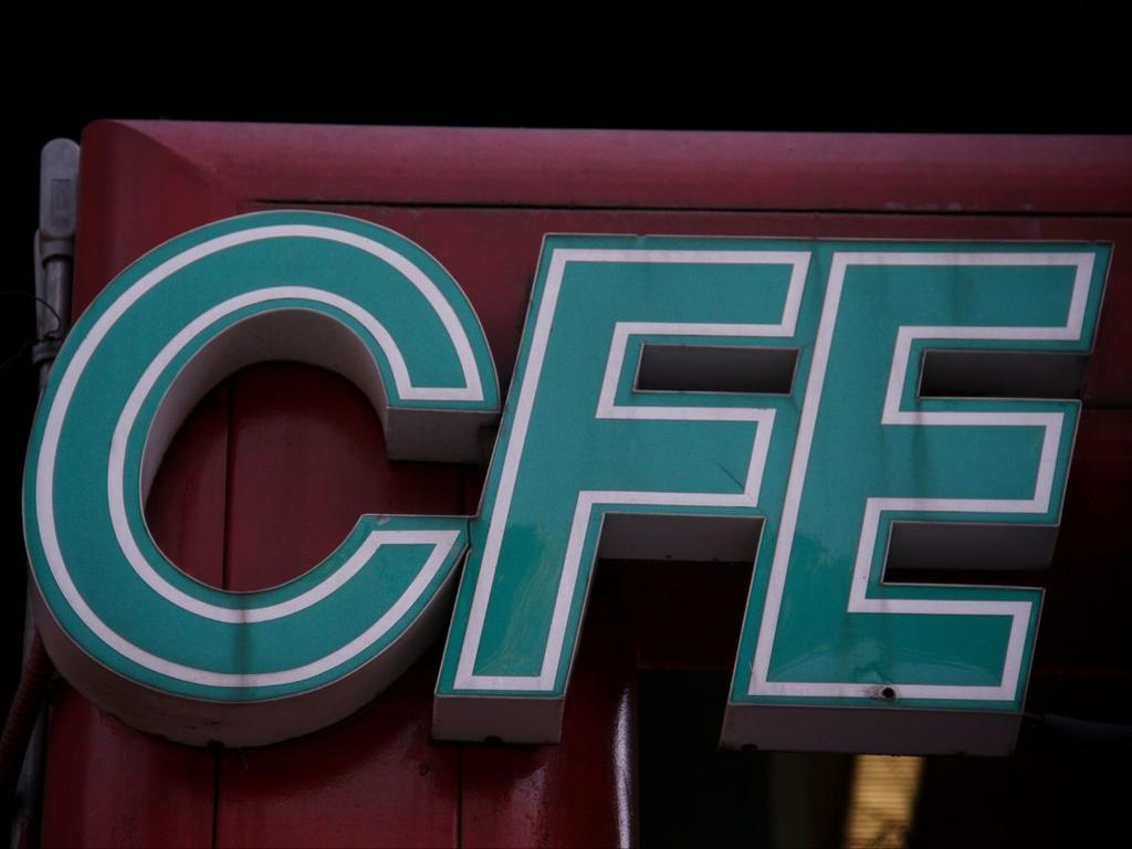 Letras de CFE en color verde