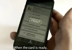 Imprime al momento tus tarjetas de presentación directamente en tu smartphone. Foto: Especial