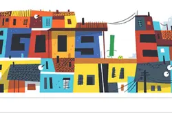 La imagen de la página de inicio del buscador representa las coloridas favelas de Rio de Janeiro en Brasil. Foto: Especial