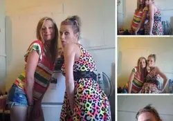 Una mujer fue arrestada después de publicar en Facebook fotos suyas en las que al parecer vestía una de varias prendas robadas. Imagen vía disclosurenewsonline.com.