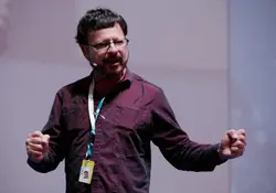 Nathan Schulhof, el padre del reproductor mp3, estuvo presente en Campus Party México. Foto: Flickr de campuspartymexico