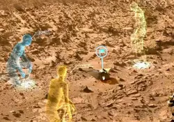 Microsoft y la NASA desarrollaron un software llamado OnSight, el cual permitirá a los científicos trabajar virtualmente en Marte. Foto: NASA