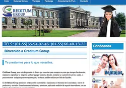 La página de internet de Creditum Group es el primer vínculo con los clientes que quieren solicitar un préstamo a para solucionar problemas económicos. Foto Archivo