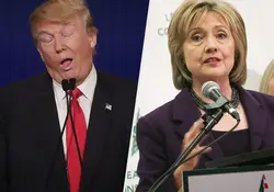 Hillary podría resultar ganadora, pero Trump podría rechazar los resultados. Foto: Archivo