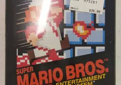 Una copia muy rara del juego Super Mario Bros de la consola NES se vendió por 30 mil dólares en eBay. Foto: Ebay.