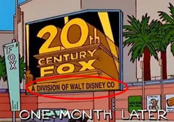 En un episodio emitido en 1998, la serie animada vaticinó el acuerdo que hoy culminó con la venta de la empresa que transmite este programa. Foto: Fox
