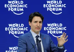 Trudeau durante su participación en Davos. Foto: Reuters
