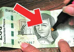 De acuerdo al índice de piezas falsas, por cada millón que se encuentra en circulación, el billete de 200 pesos es el más falsificado, toda vez que se captaron 100.5 por cada millón que se encuentra en circulación. Foto: Archivo 
