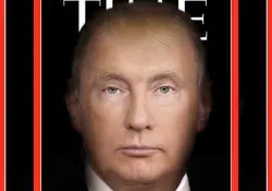 La revista Time fusionó los rostros de Donald Trump y Vladimir Putin para su portada de julio. Foto: Time.