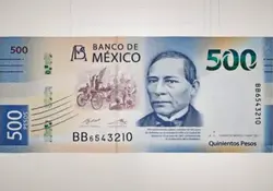 El nuevo billete de 500 pesos tendrá al presidente Benito Juárez en el anverso y en el reverso la Biosfera del Vizcaíno de Baja California Sur. Foto: Captura de pantalla YouTube.