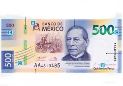 Estos son los elementos de seguridad del nuevo billete de 500 pesos. Foto: Banco de México