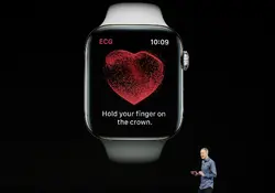 El Apple Watch 4 cambió su diseño para hacer una pantalla 35% más grande y delgado. Foto: Reuters.