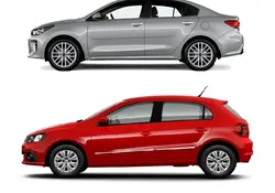 ¿Cuál es la diferencia entre un hatchback y un sedán? Foto: KIA / VW