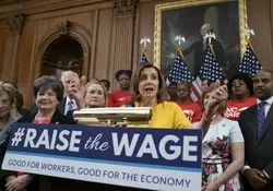Por primera vez en una década la medida salarial se elevó, esto de cara a las elecciones 2020. Foto: AP