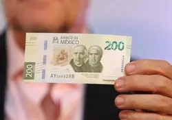 Así luce el nuevo billete de 200 pesos. Foto: Cuartoscuro