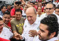 Carlos Romero Deschamps, presentó su renuncia como secretario General del Sindicato de Trabajadores Petroleros de la República Mexicana (STPRM), tras 26 años de ser líder petrolero. Foto: Cuartoscuro.